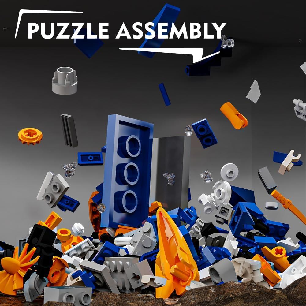 Bloques de Construcción RiceBlock Tiburón 685 Piezas Juguete STEM