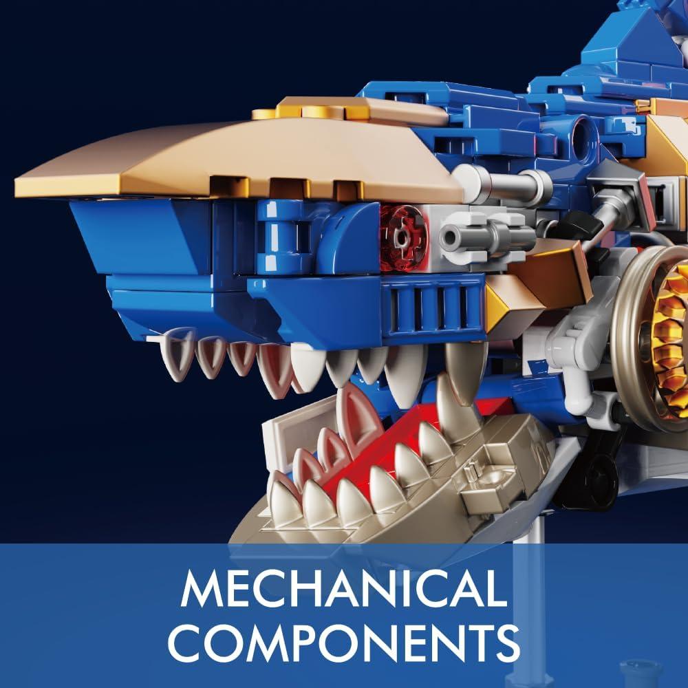 Bloques de Construcción RiceBlock Tiburón 685 Piezas Juguete STEM