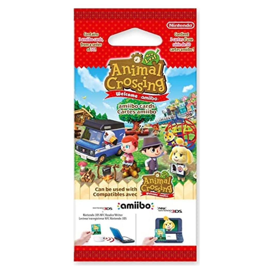 Paquete de 3 cartas amiibo Animal Crossing New Leaf