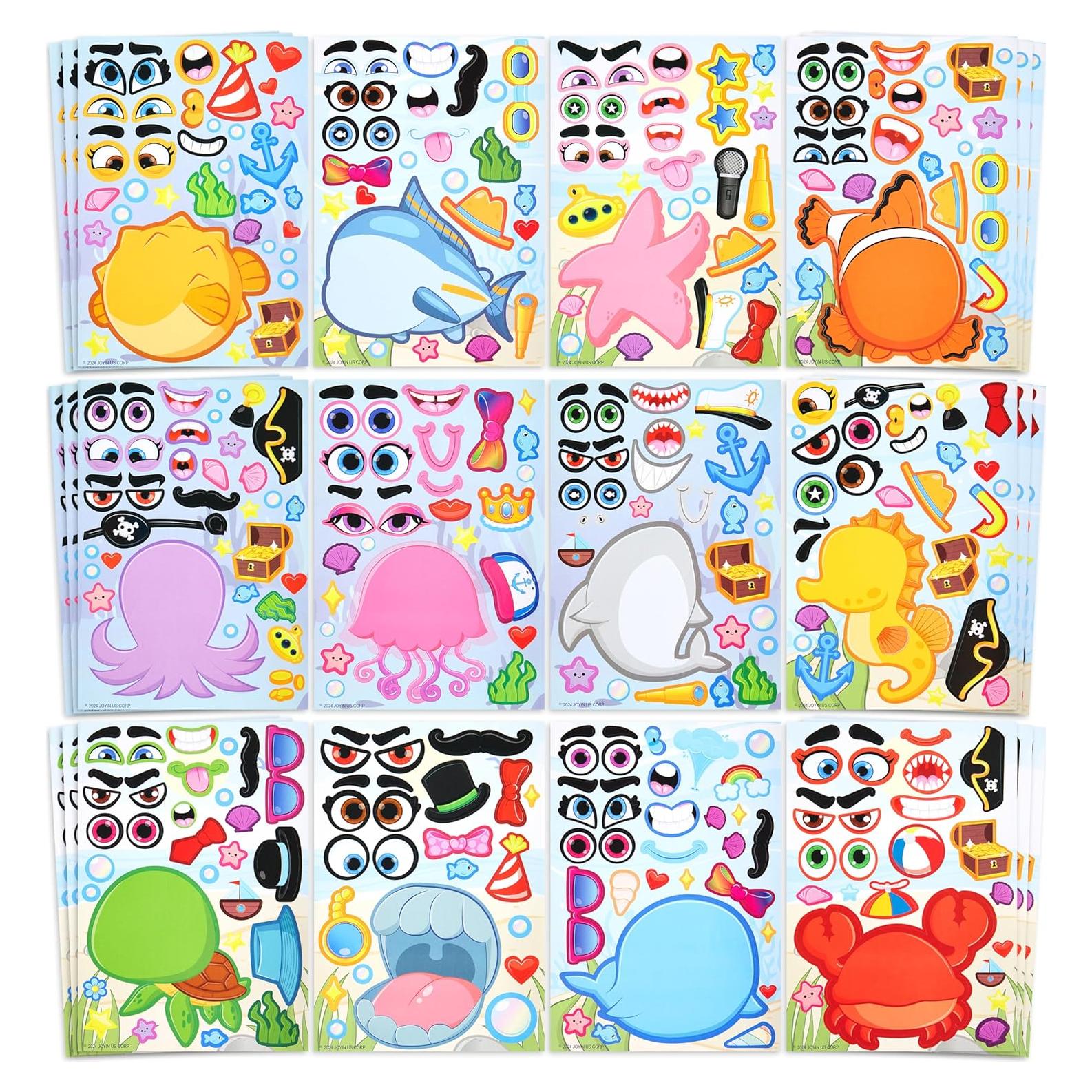 Stickes Animales Marinos JOYIN 36 Pcs Creativos para Niños