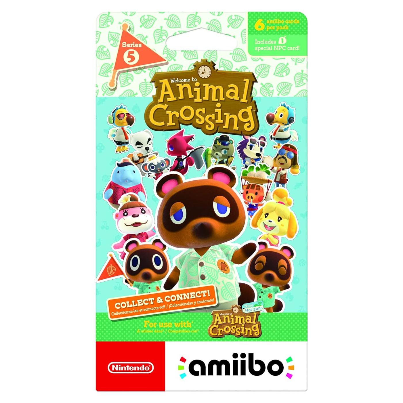 Tarjetas amiibo Nintendo Animal Crossing 6-pack Serie 5
