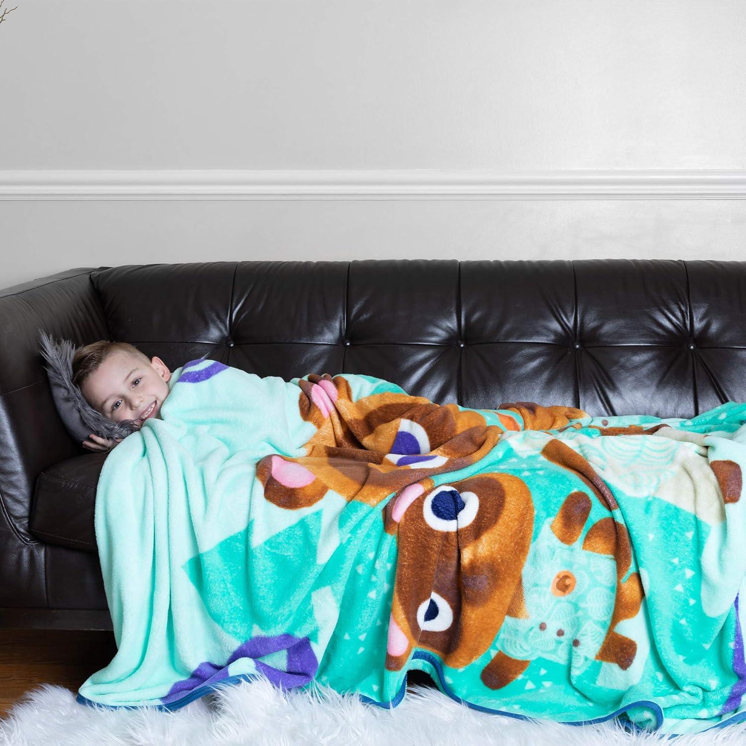 Manta Micro Raschel Animal Crossing Franco 158x229 cm