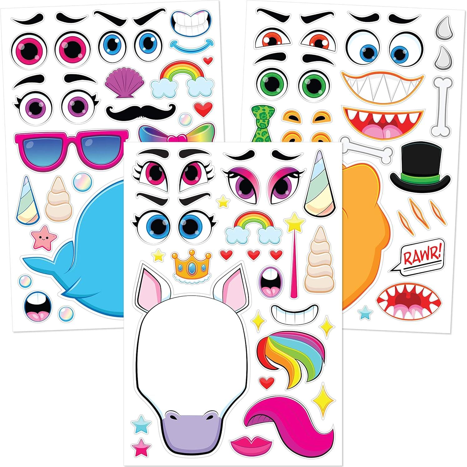 Stickers Animales Mezcla y Combina JOYIN 36 Piezas