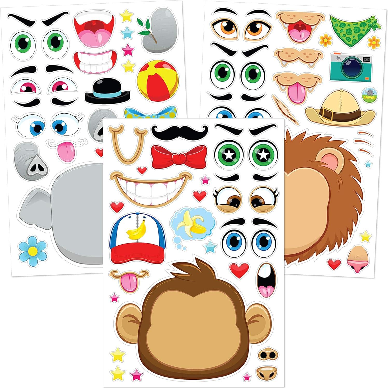Stickers Animales Mezcla y Combina JOYIN 36 Piezas