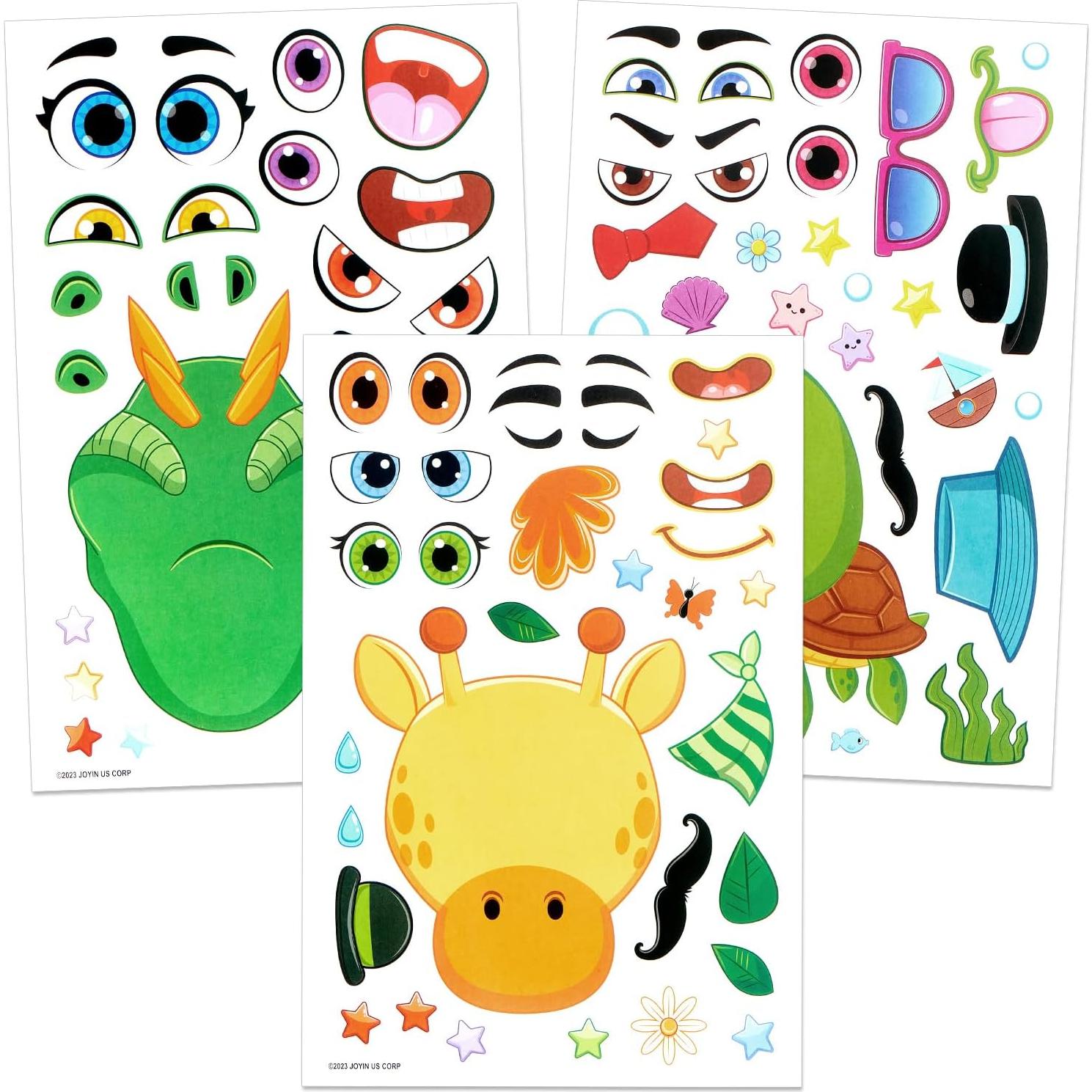 Stickers Animales Mezcla y Combina JOYIN 36 Piezas