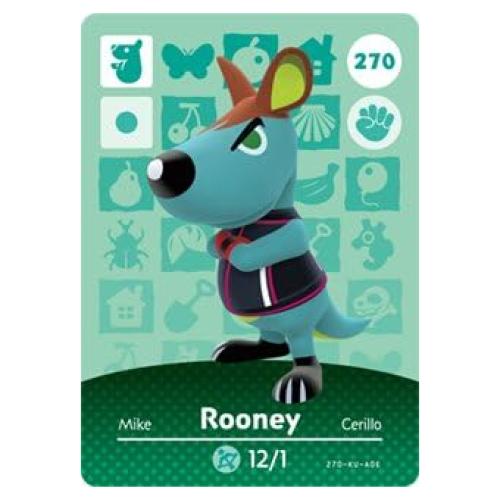Rooney - Nintendo Animal Crossing Happy Home Designer Amiibo Card - 270