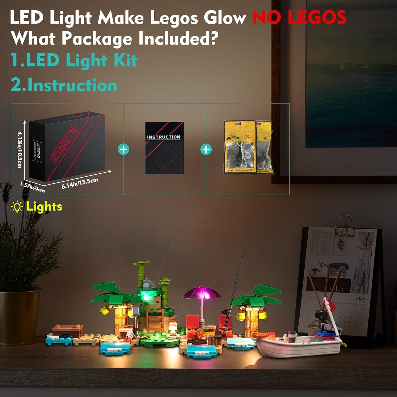 Kit de Luz LED LocoLee para LEGO Animal Crossing 77048