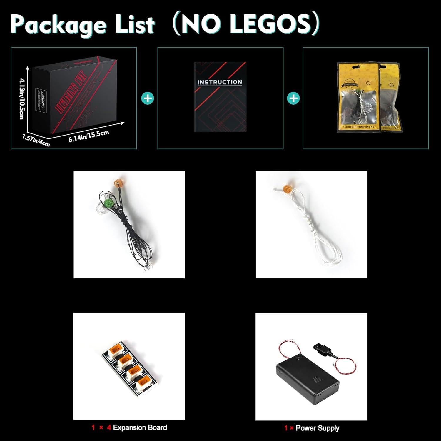 Kit de Luz LED LocoLee para LEGO Animal Crossing 77048