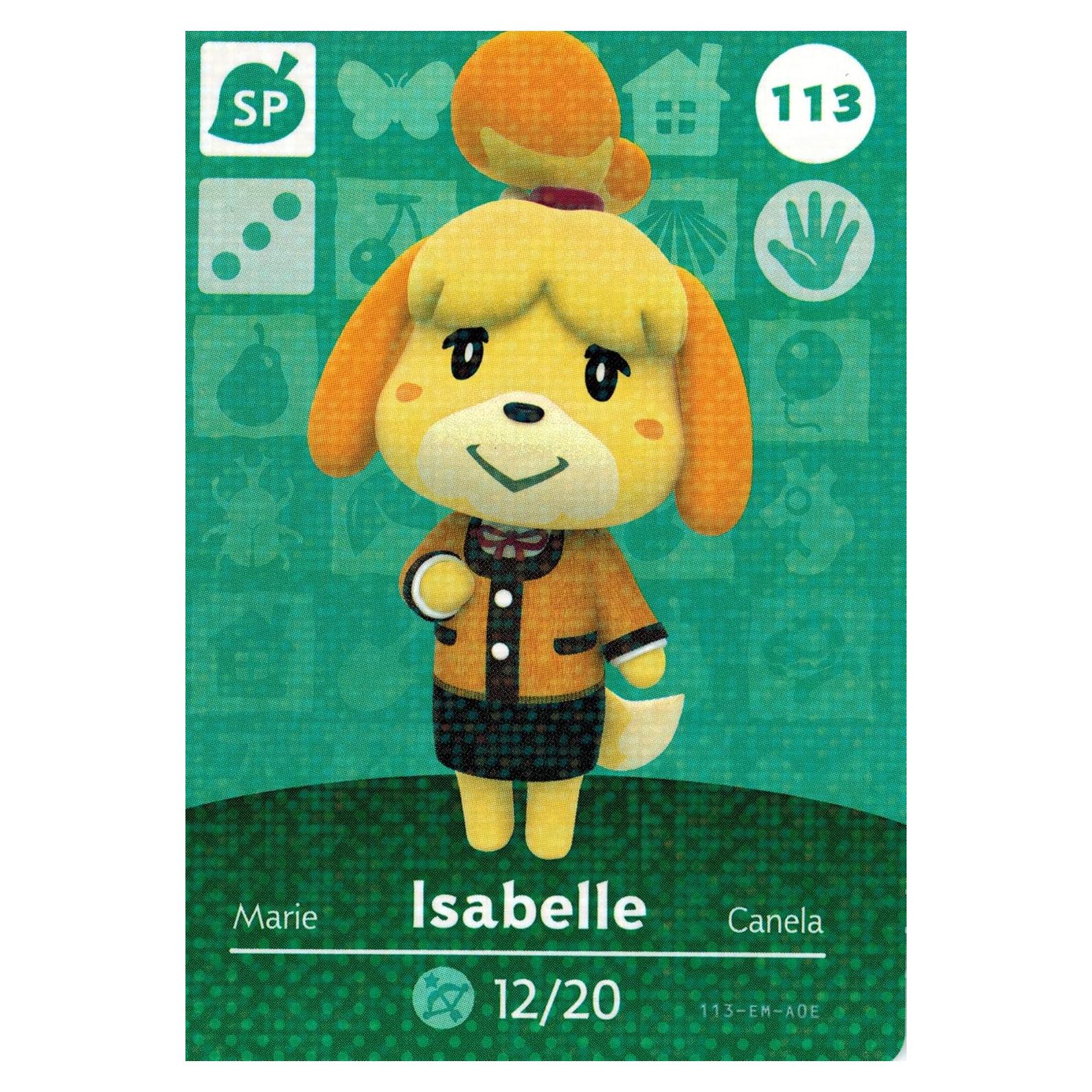 Tarjeta Amiibo Isabelle Invierno 113/200 Nintendo