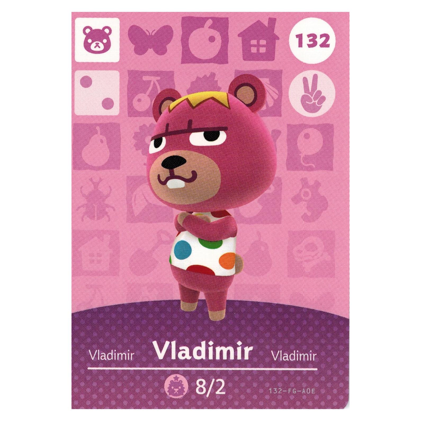 Tarjeta Amiibo Nintendo Animal Crossing 132/200 Serie 2