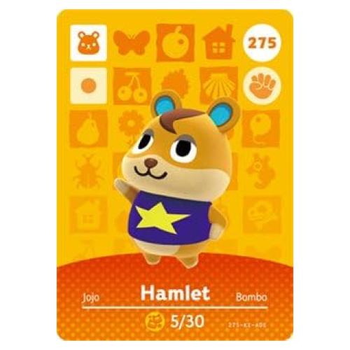 Tarjeta Amiibo Nintendo Animal Crossing Hamlet Serie 3