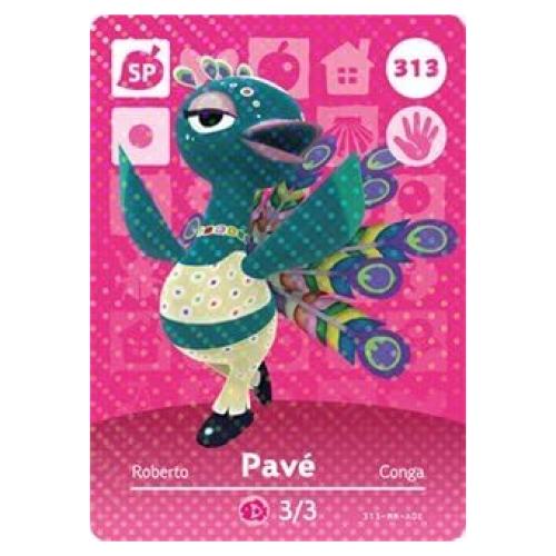 Tarjeta Amiibo Pavé Nintendo Animal Crossing 313