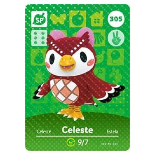 Tarjeta Amiibo Nintendo Animal Crossing Celeste 305