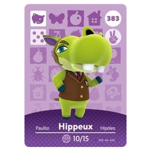 Hippeux - Nintendo Animal Crossing Happy Home Designer Series 4 Amiibo Card - 383