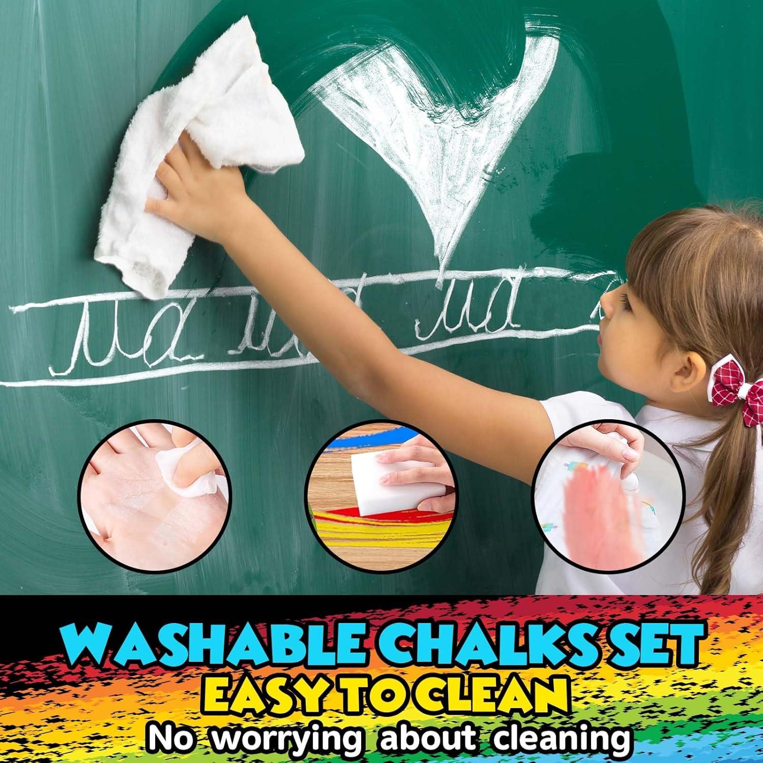 Juego de Tiza de Acera Jumbo 160 Piezas Multicolor PEQUEÑO PEZ