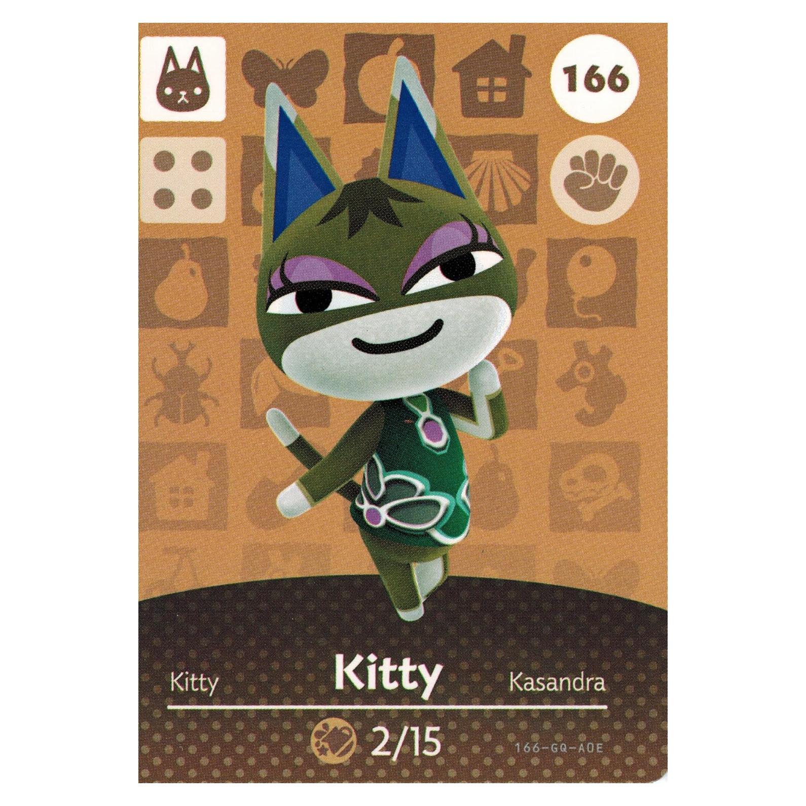Tarjeta Amiibo Kitty 166/200 Nintendo Animal Crossing