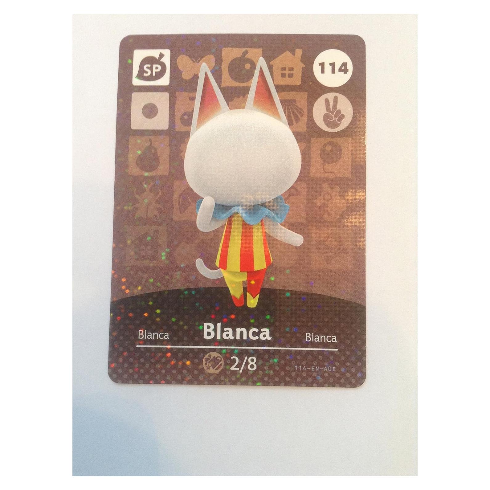 Tarjeta Amiibo Blanca 114/200 Nintendo Animal Crossing