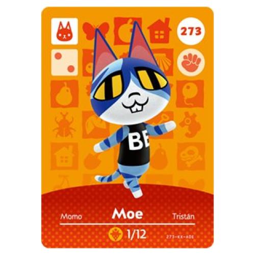 Tarjeta Amiibo Moe Animal Crossing Happy Home Designer