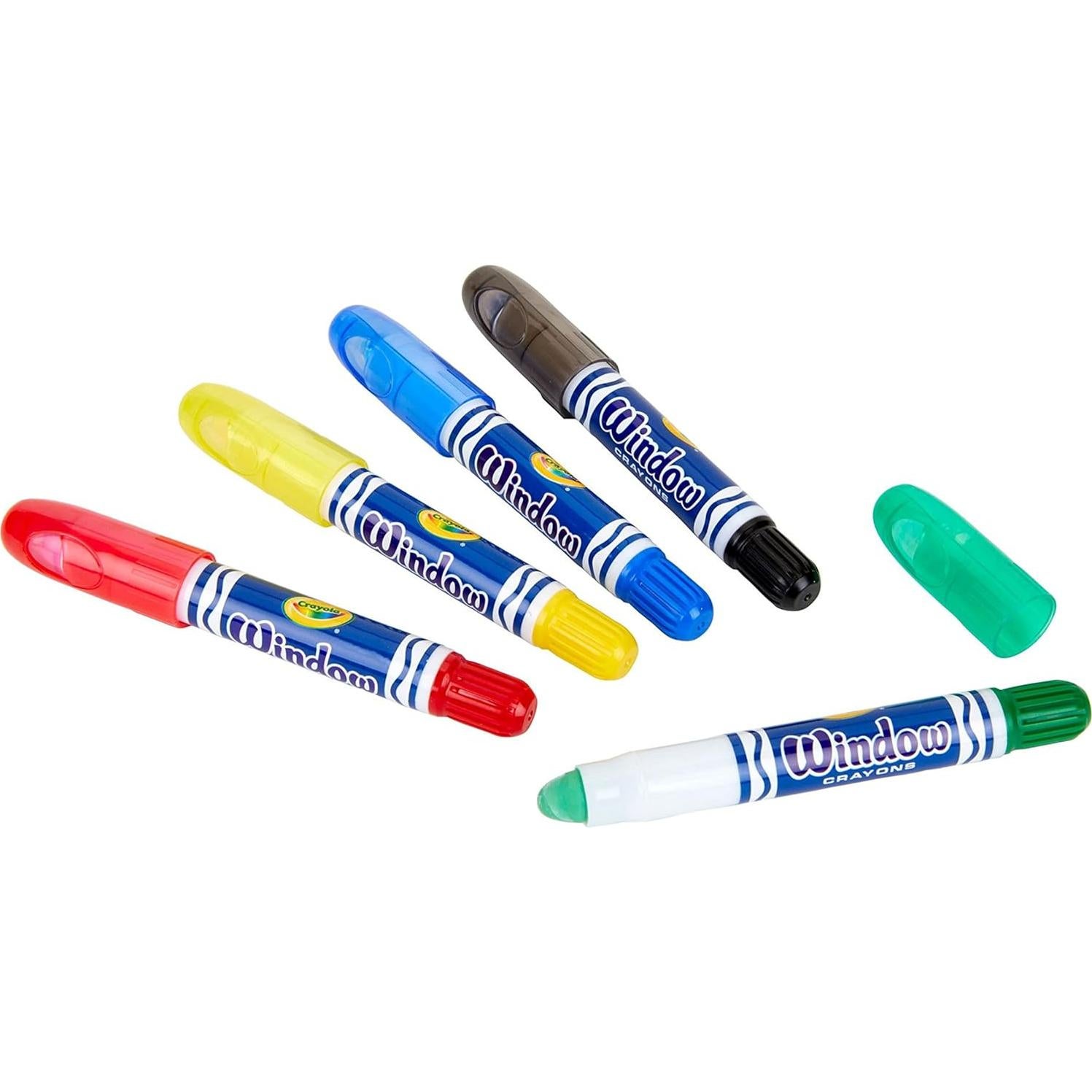 Crayones Lavables para Ventanas Crayola, 5 Colores