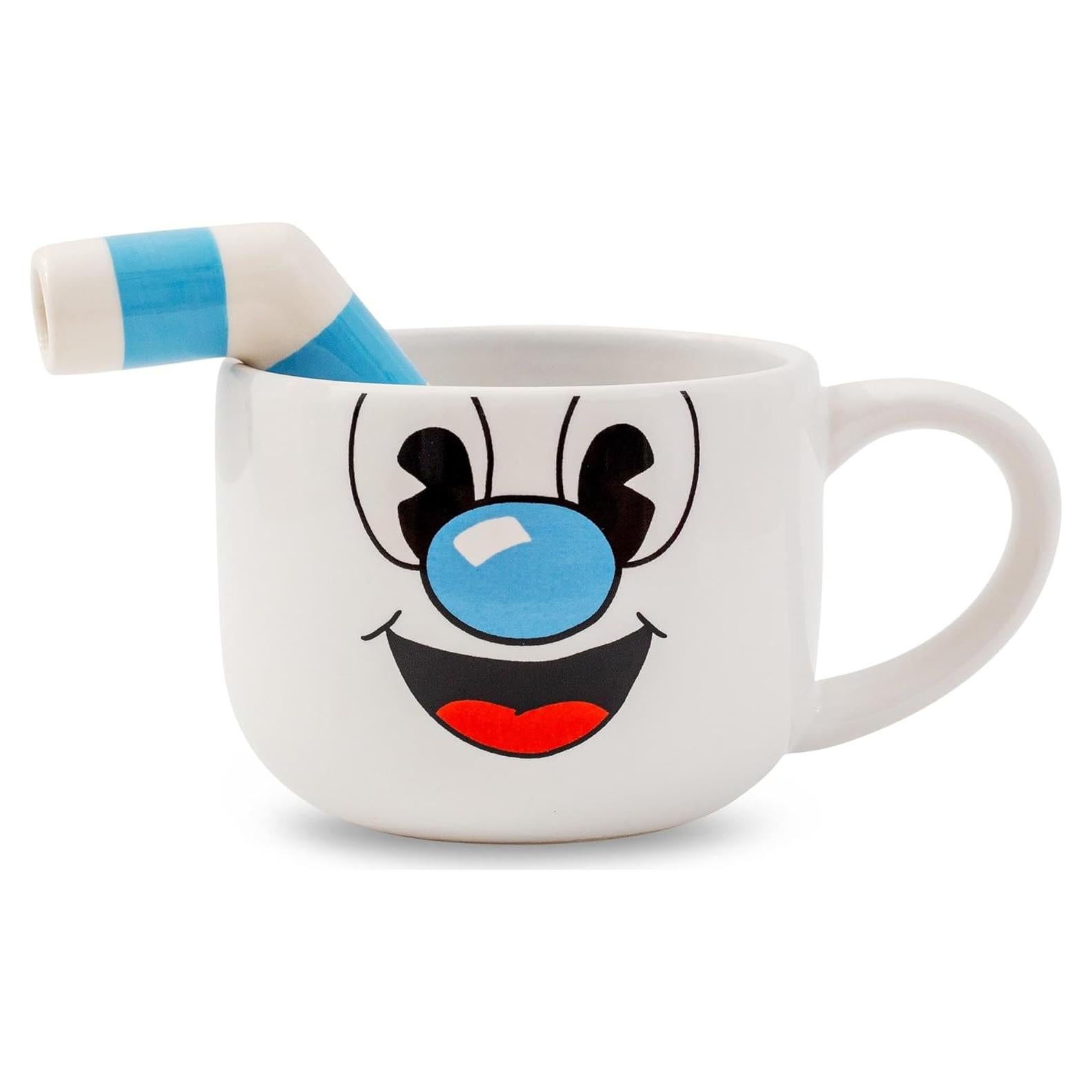 Taza de Cerámica Cuphead Mugman 590 ml con Popote