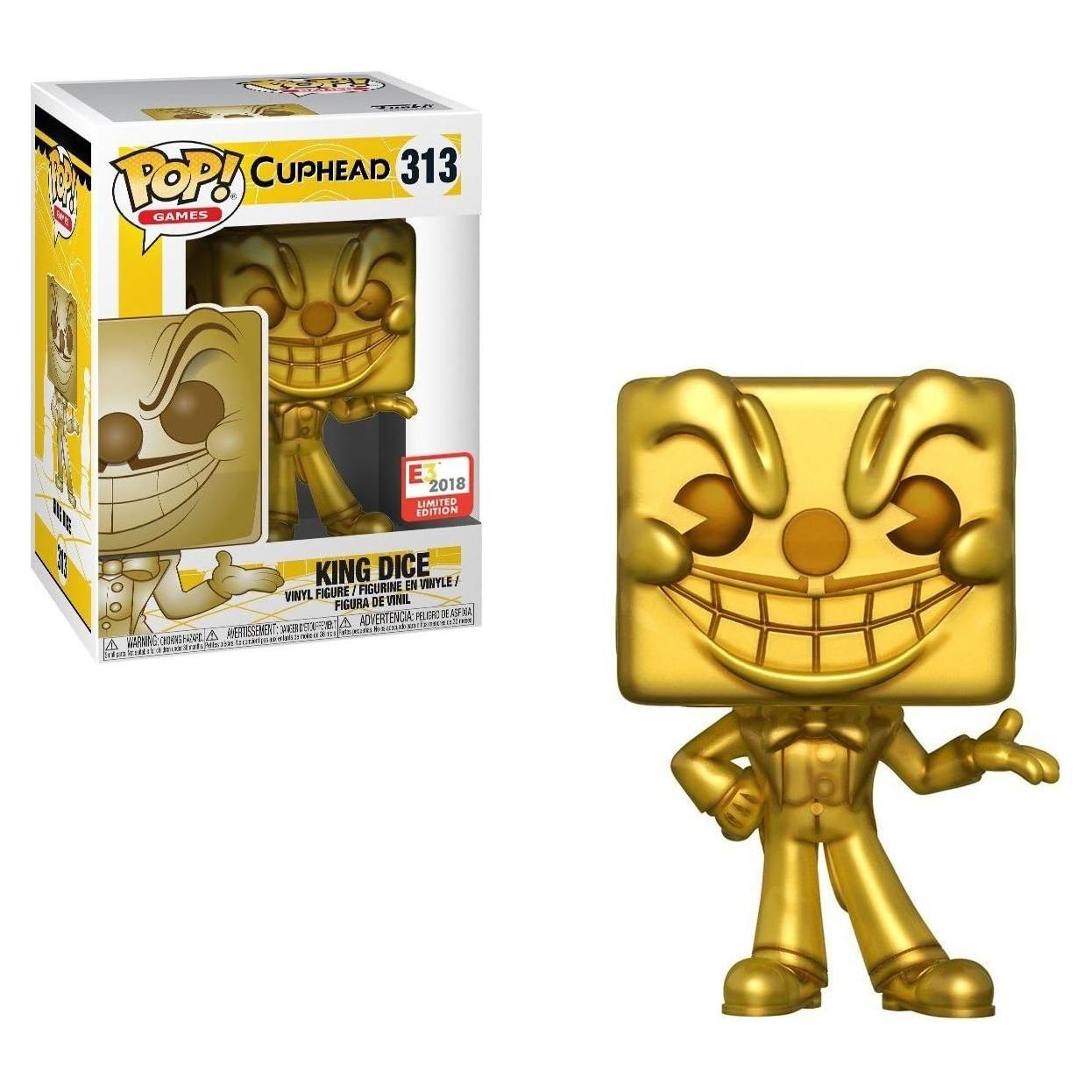 Figura Funko Pop! Rey Dice Dorado #313 Cuphead 9.5 cm