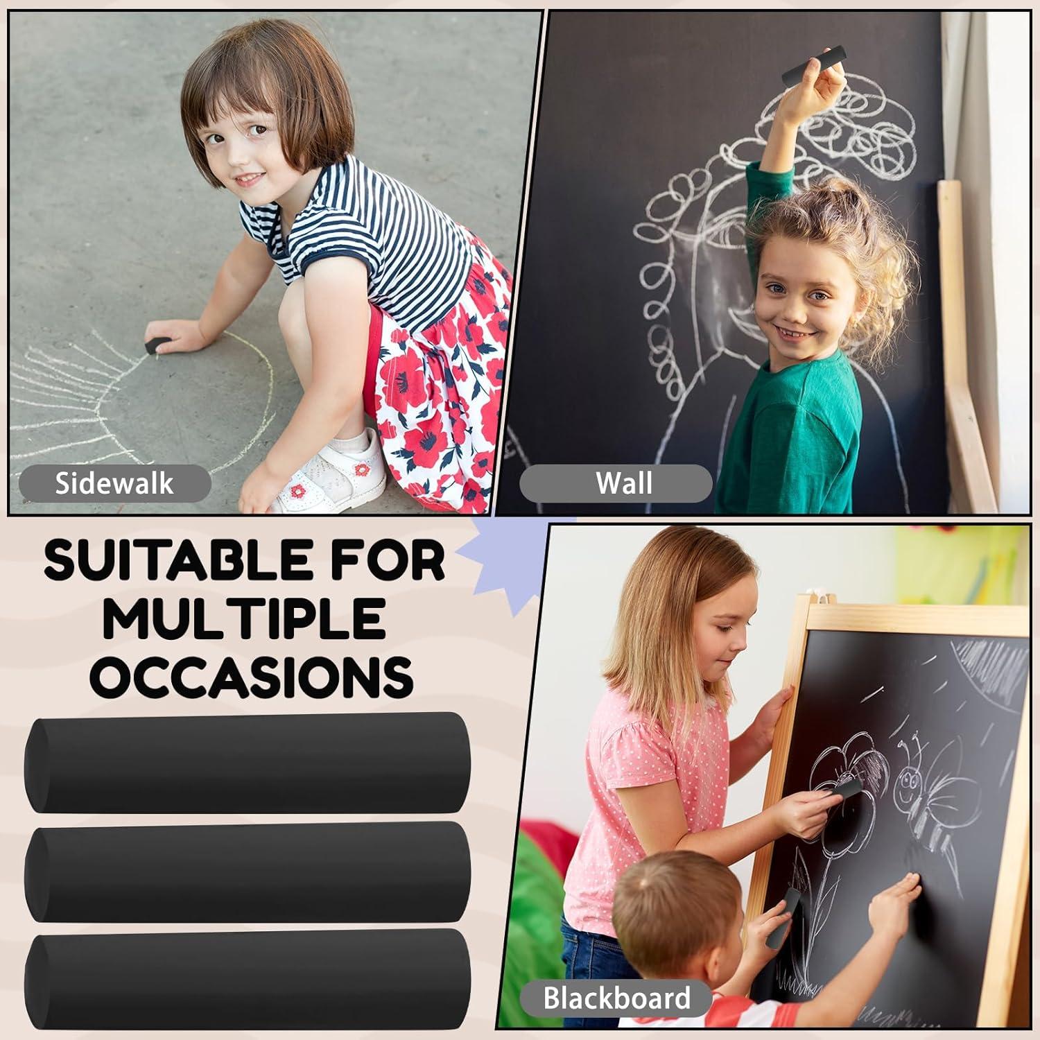 Tiza de Acera Jumbo Fulmoon 40 Pcs No Tóxica Lavable