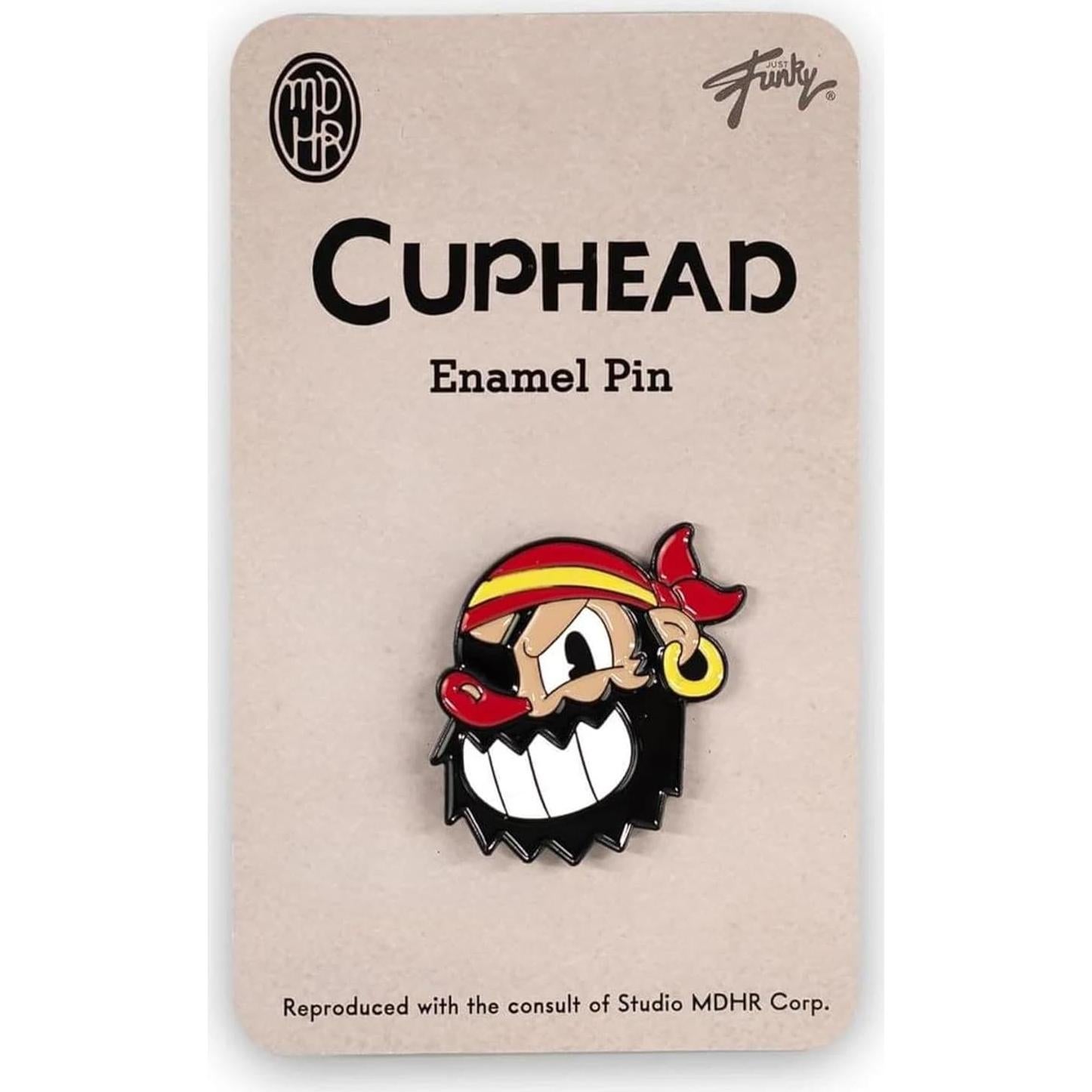 Pin Coleccionable Jefe Pirata Cuphead - Just Funky