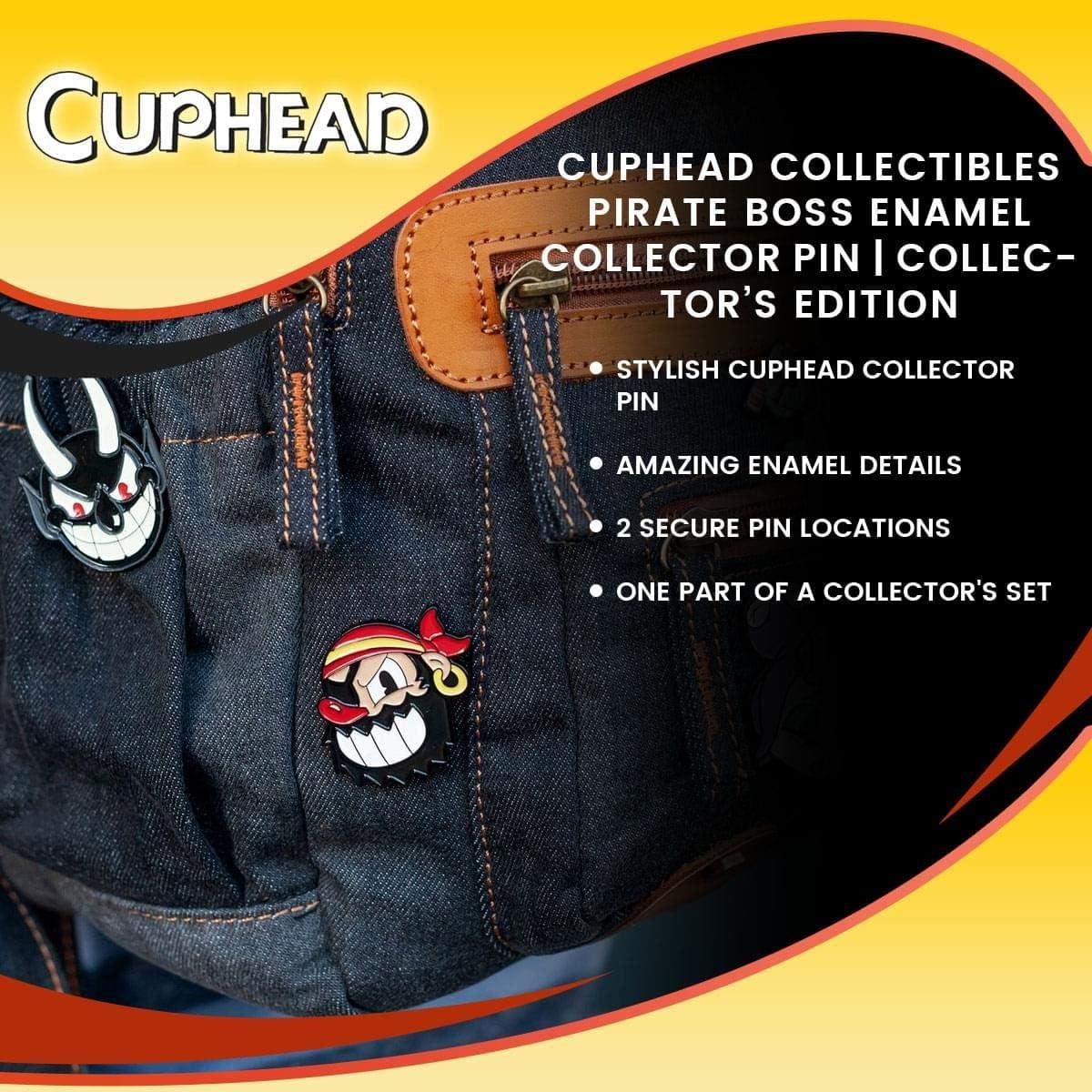 Pin Coleccionable Jefe Pirata Cuphead - Just Funky