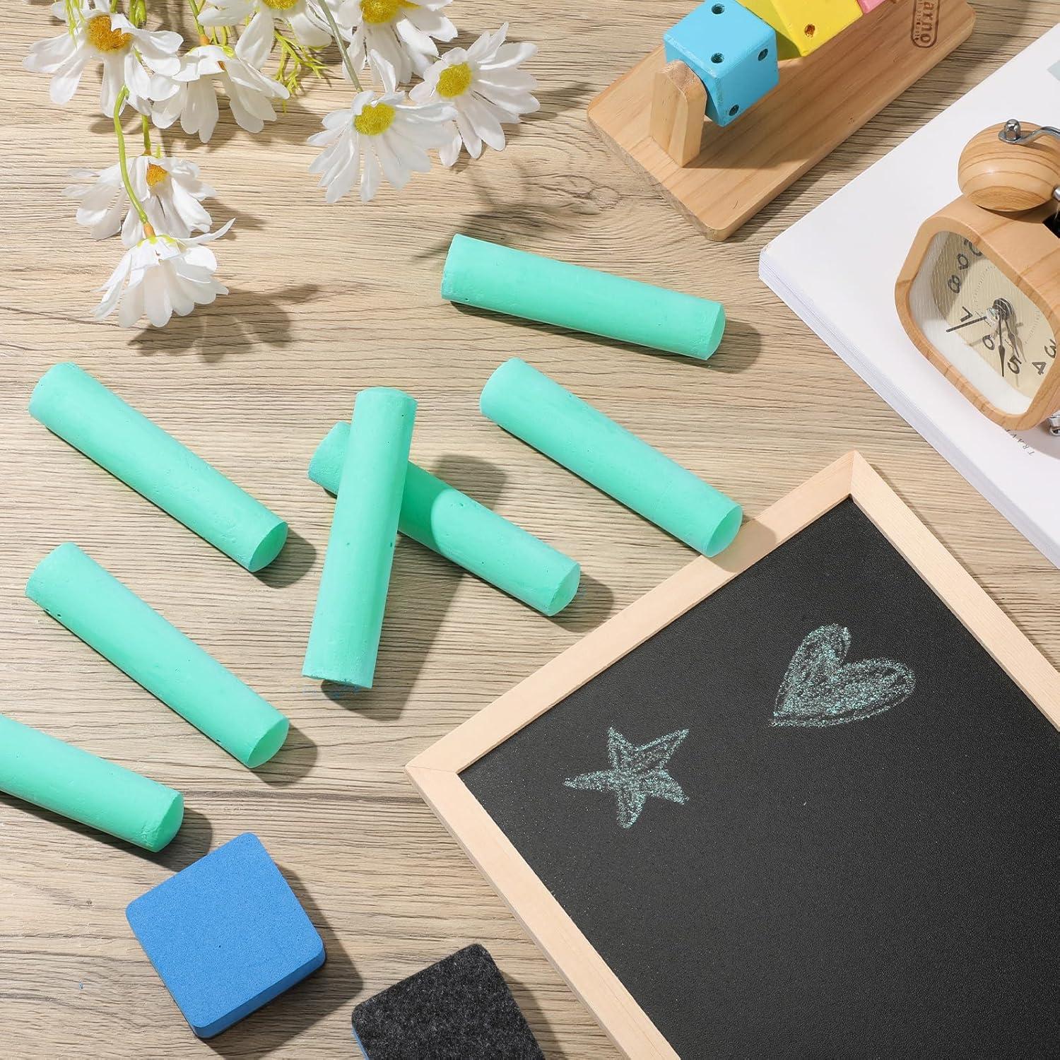 Tiza de Acera Jumbo Fulmoon 40 Pcs Verde Lavable