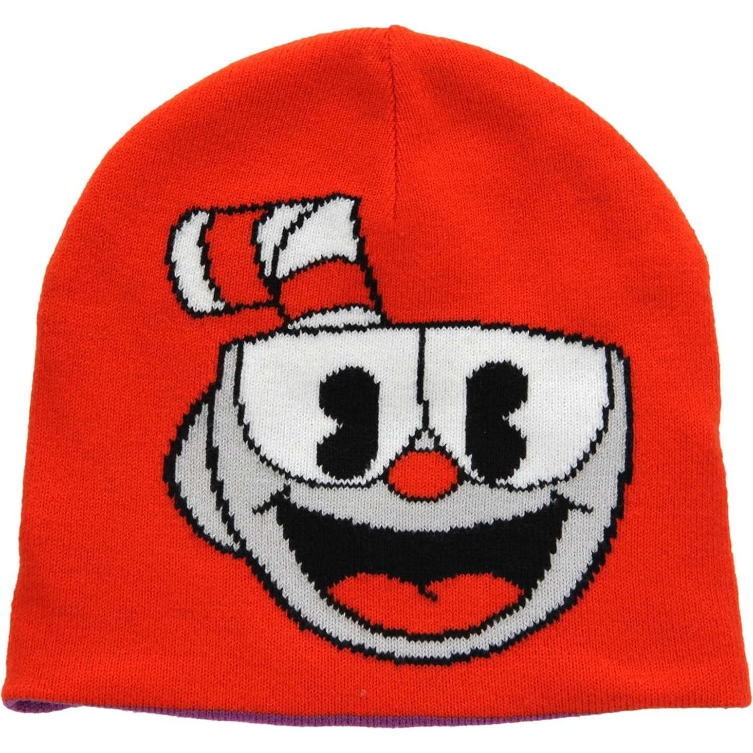 Gorro Reversible Cuphead Fun Costumes 100% Acrílico