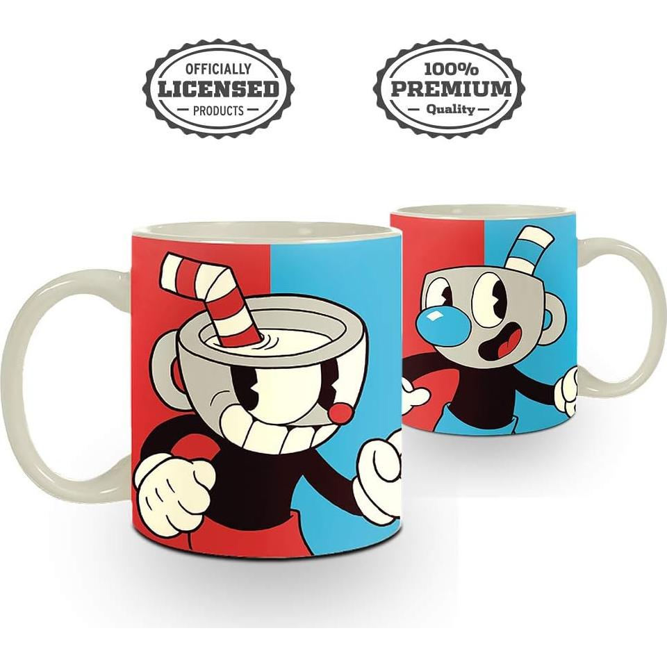 Taza de Cerámica Cuphead y Mugman 473 ml Just Funky