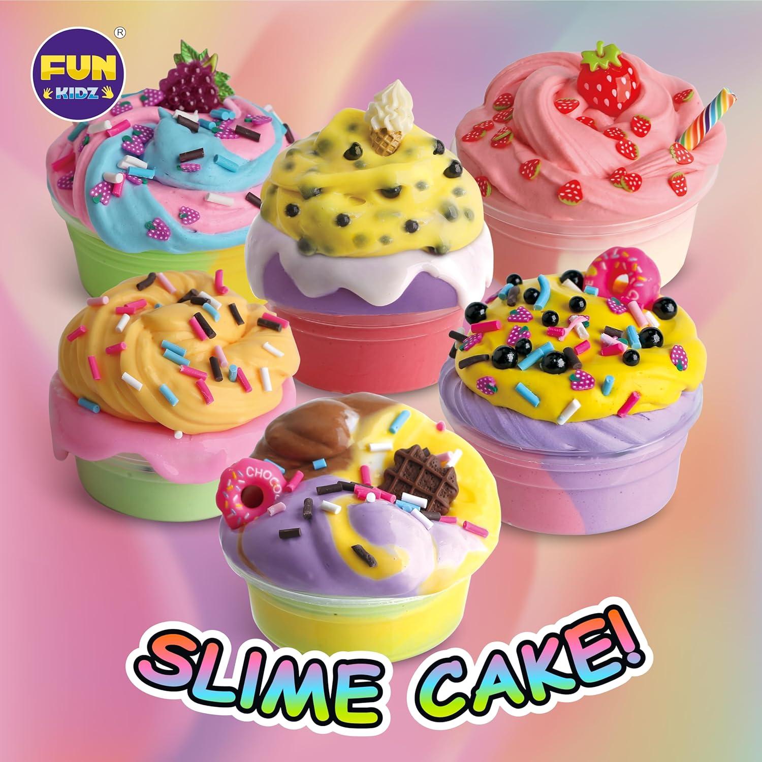 Cubo de Slime de Mantequilla Lechosa FunKidz 1.81 kg con 29 Complementos