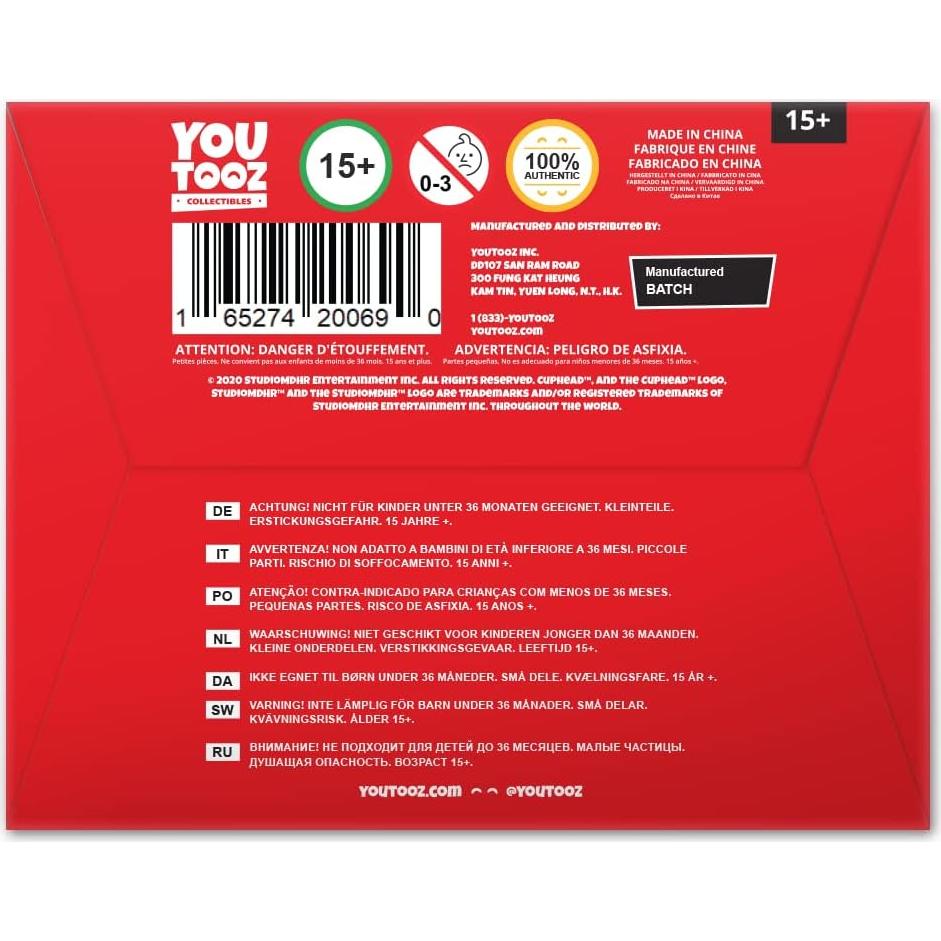 Figura de Vinilo Youtooz Cuphead 11.43 cm Coleccionable