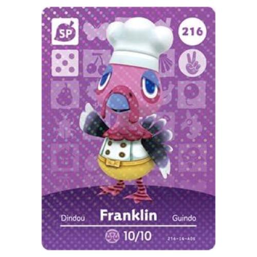 Tarjeta Amiibo Nintendo Animal Crossing Franklin Serie 3