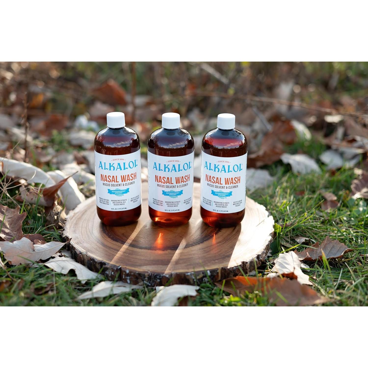 Alkalol Lavado Nasal Original 3-Pack 473 ml - Alivio Congestión