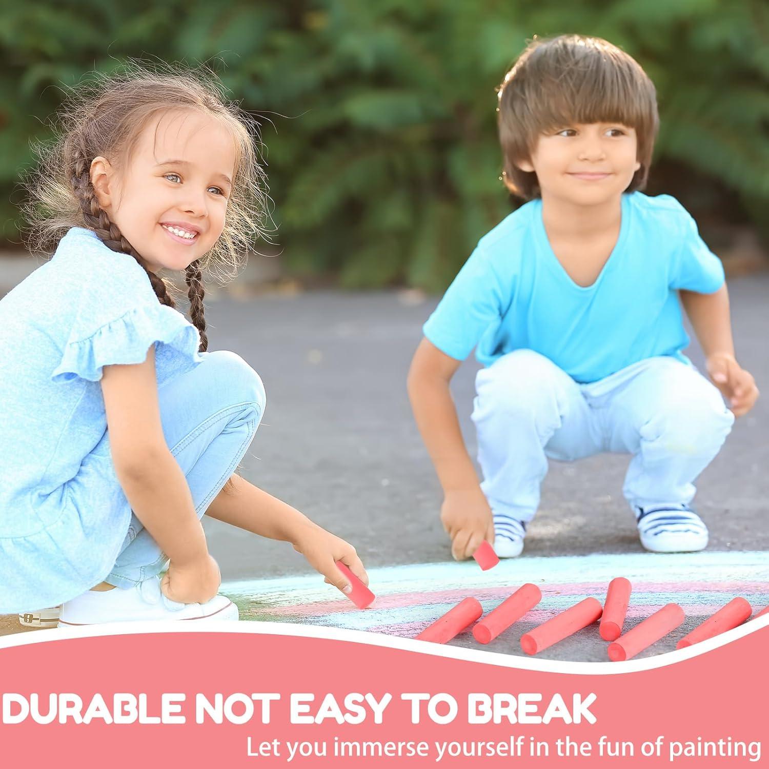 Tiza de Acera Jumbo Fulmoon 40 Pcs No Tóxica Lavable