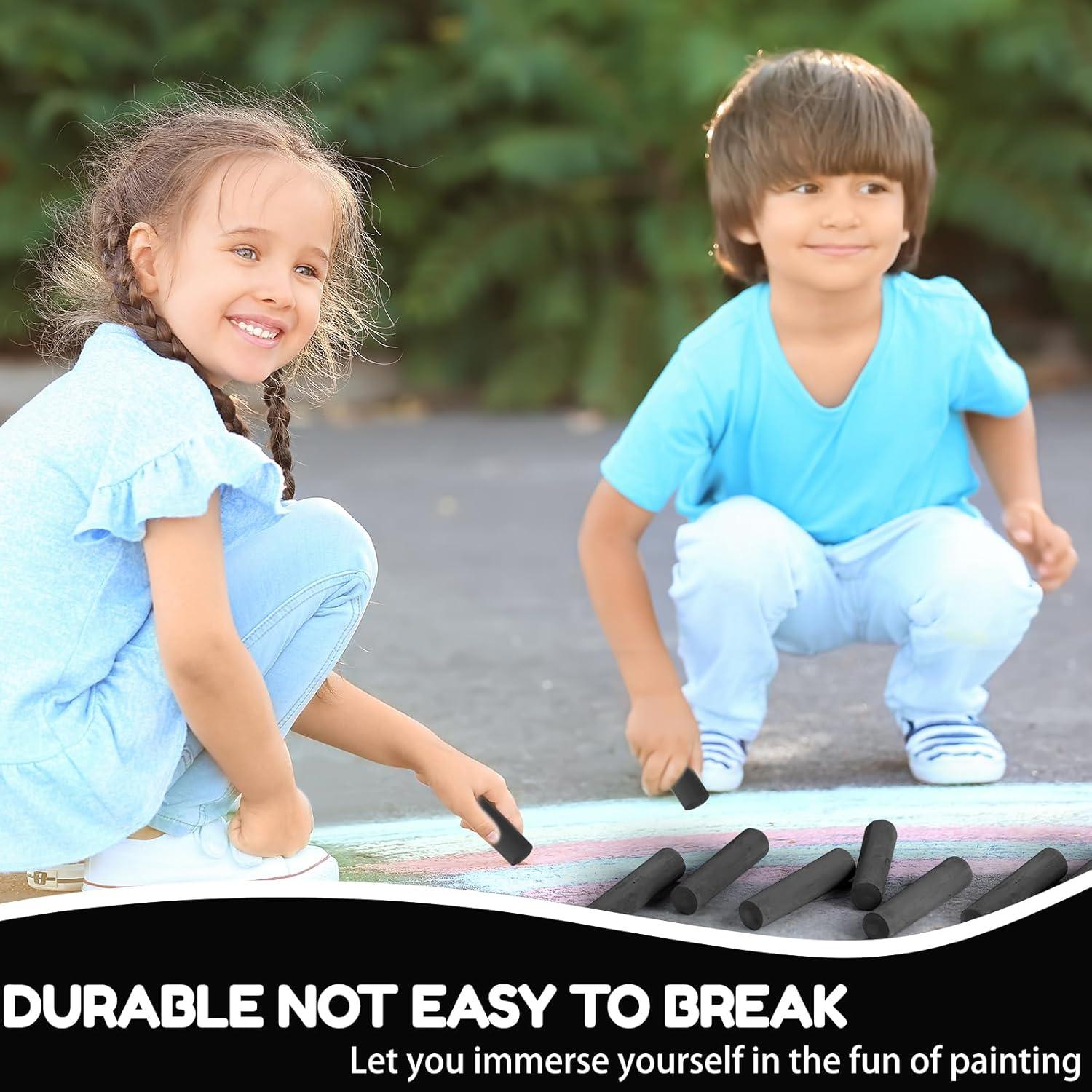 Tiza de Acera Jumbo Fulmoon 40 Pcs Lavable Negra