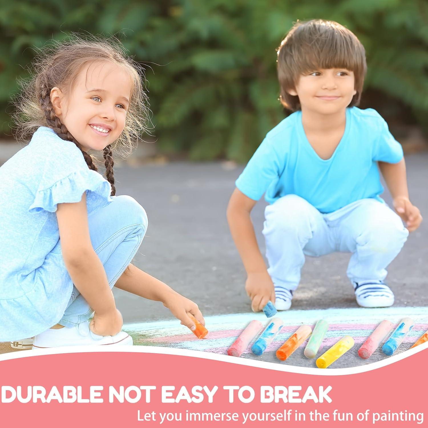 Tiza de Acera Jumbo Fulmoon 40 Pcs No Tóxica Lavable