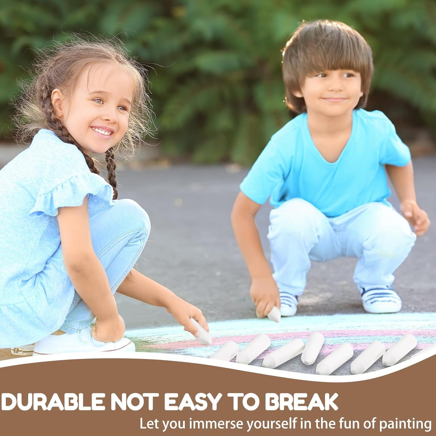 Tiza de Acera Fulmoon 40 Pcs Grande No Tóxica para Niños