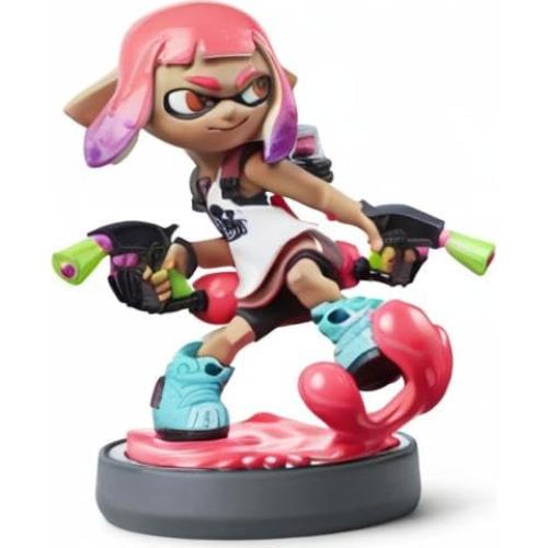 Amiibo Nintendo Chica Inkling Rosa Neón para Switch