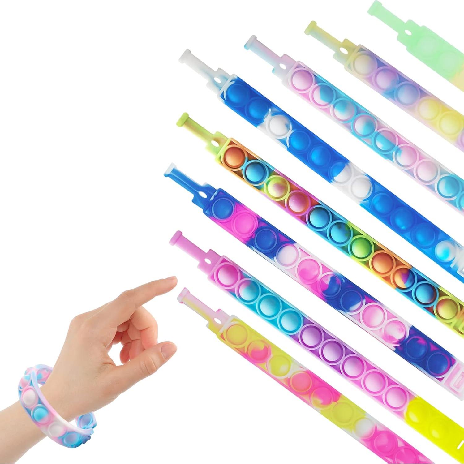 16 Pulseras Fidget Pop IERKEIE para Niños y Adultos