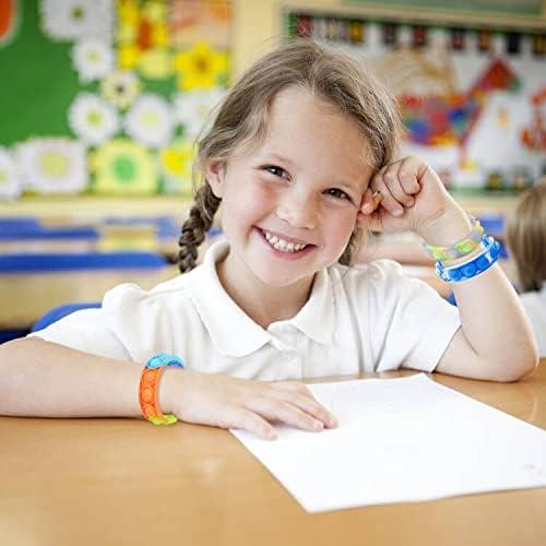 16 Pulseras Fidget Pop IERKEIE para Niños y Adultos