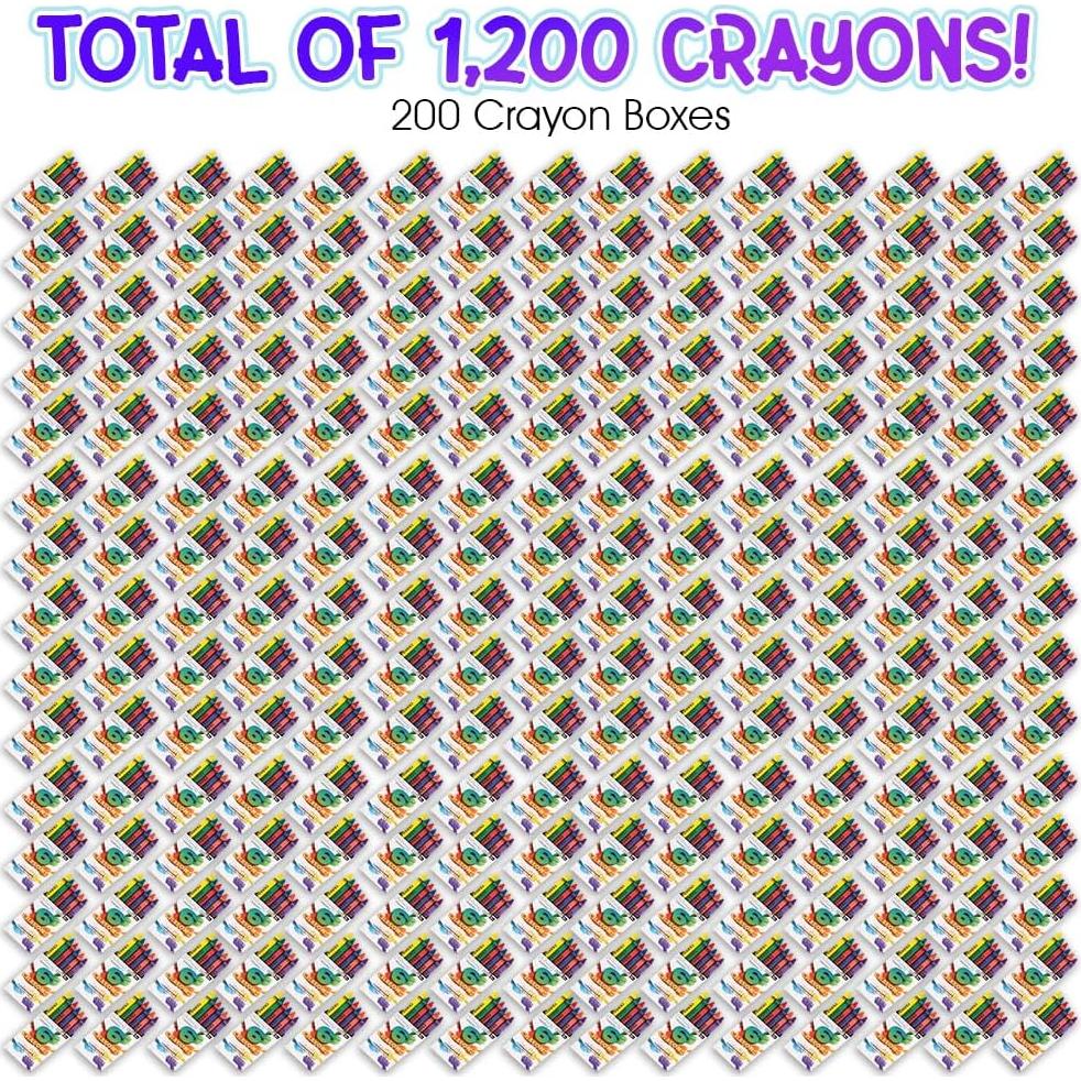 Crayones ArtCreativity Paquete de 200 - Colores Vibrantes