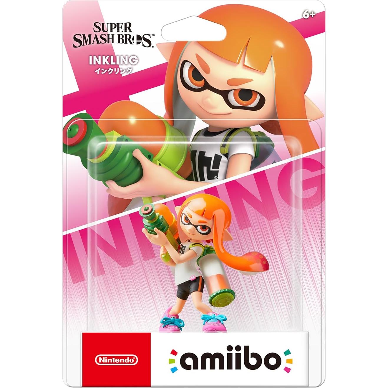 Amiibo Nintendo Chica Inkling Splatoon 13x9x19 cm