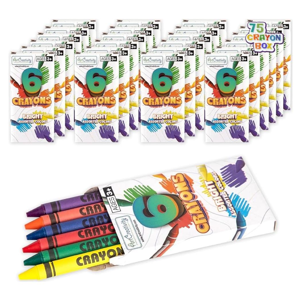 Crayones a Granel ArtCreativity 75 Paquetes 450 Crayones