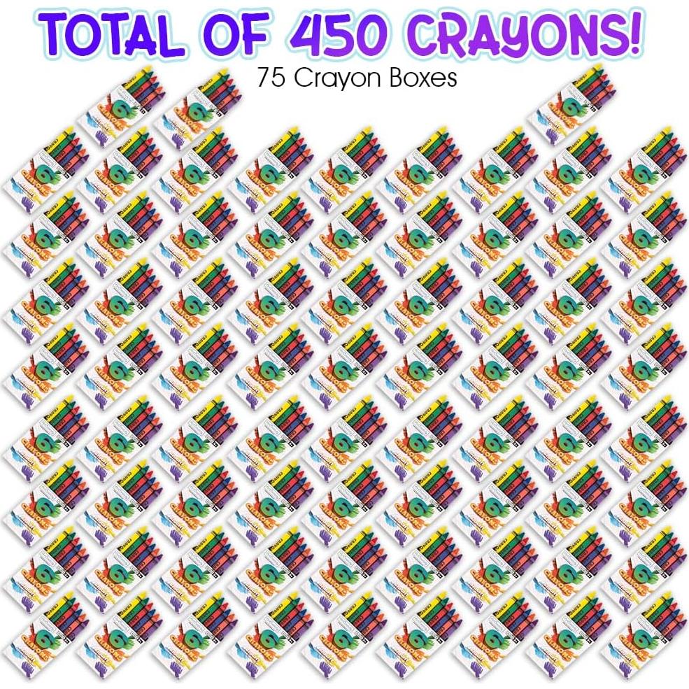 Crayones a Granel ArtCreativity 75 Paquetes 450 Crayones
