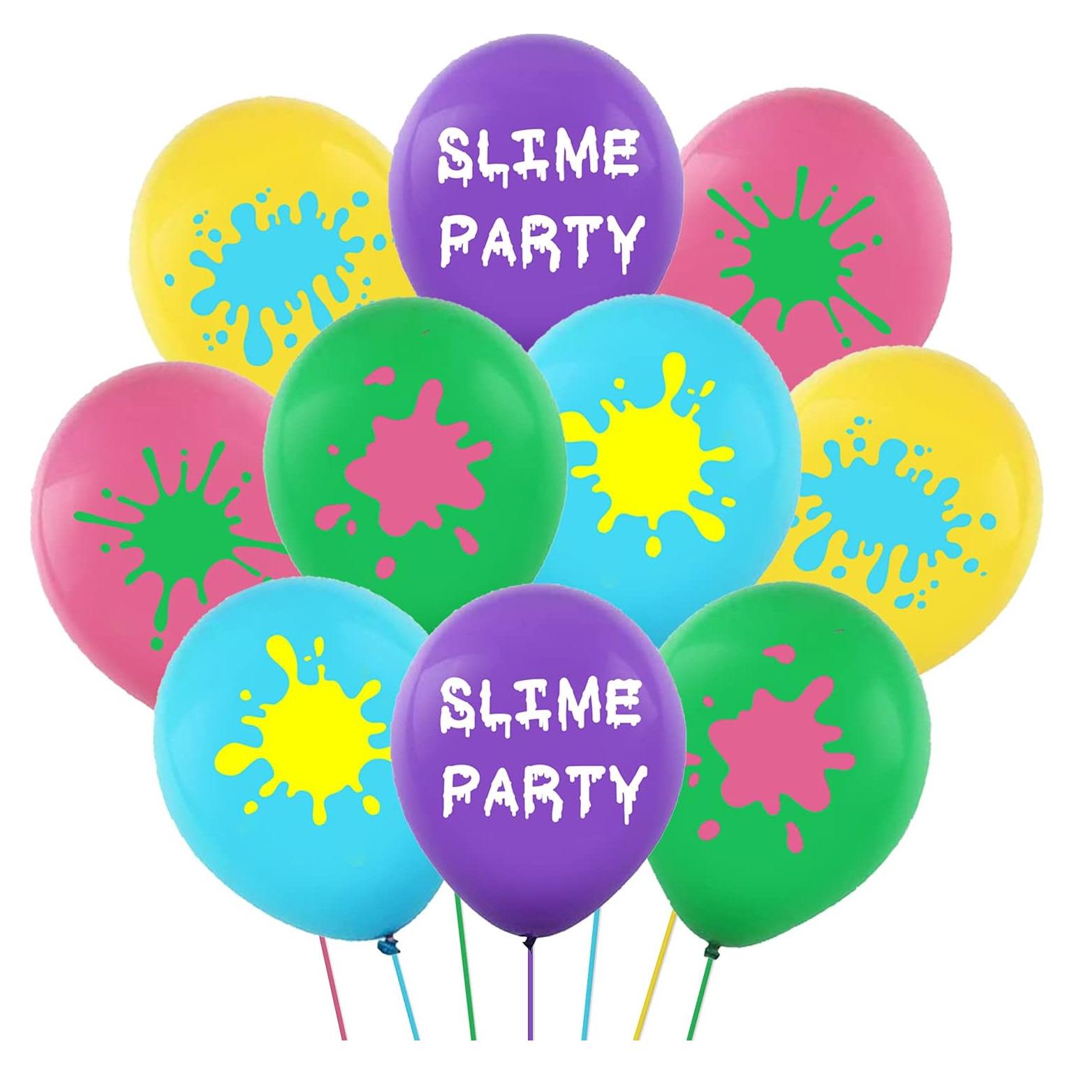 50 Globos de Láttex Slime Oringaga 30.48 cm Fiesta Temática