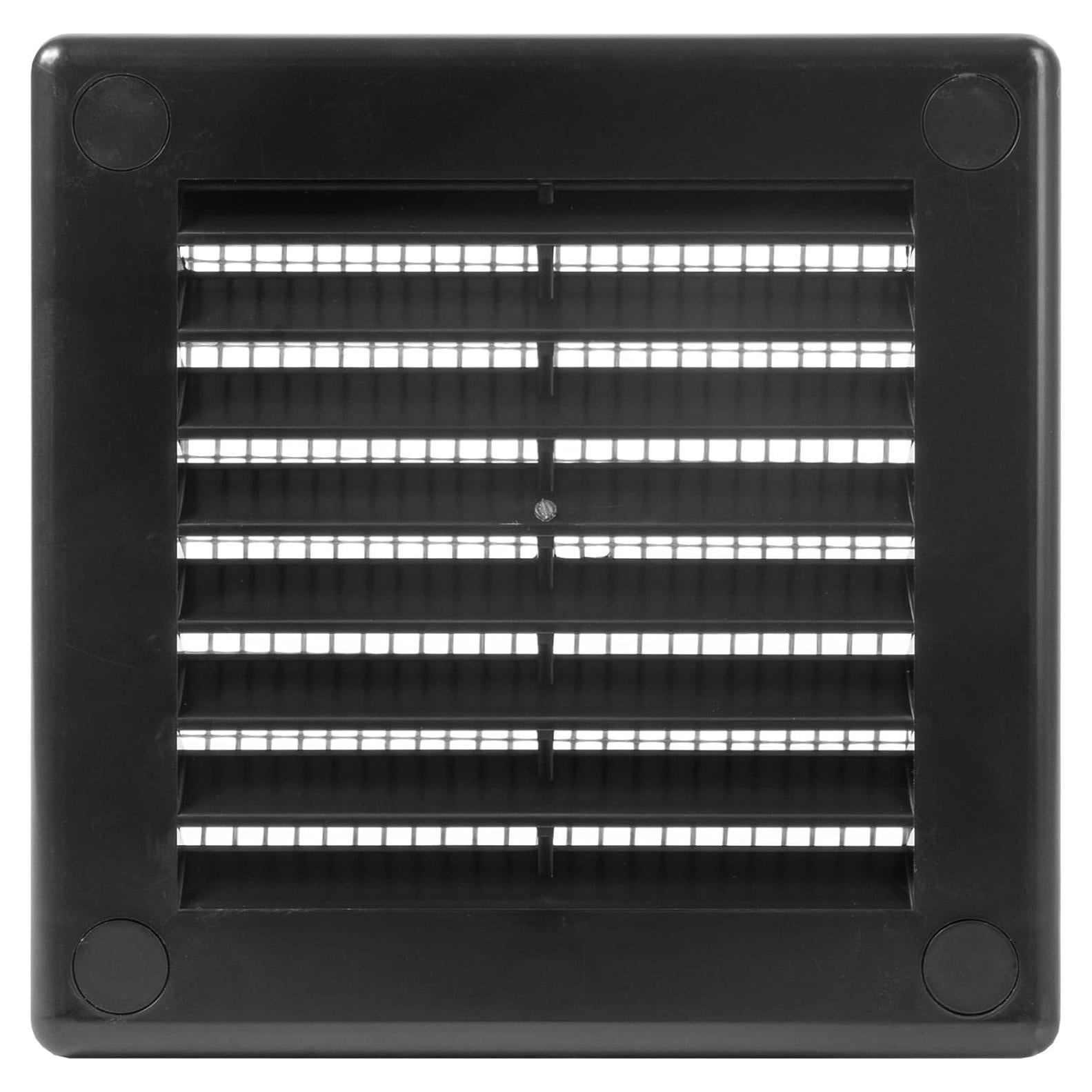 Rejilla de Ventilación Cuadrada ECOPRO VENT 100mm x 100mm Negra