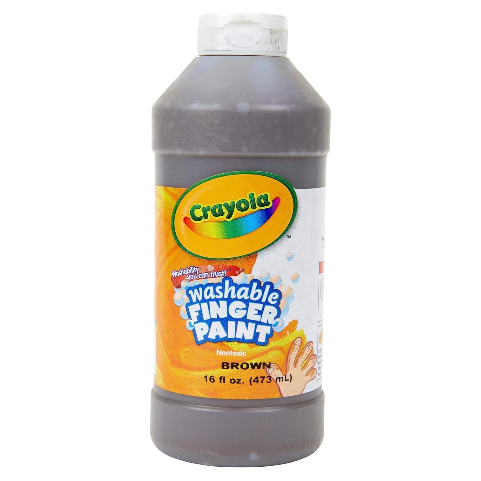 Pintura de Dedos Lavable Crayola Marrón 473 ml - No Tóxica
