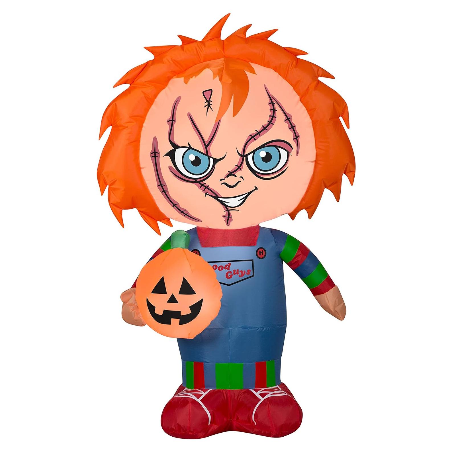 Decoración Inflable de Jardín Halloween Chucky 66x41x107 cm